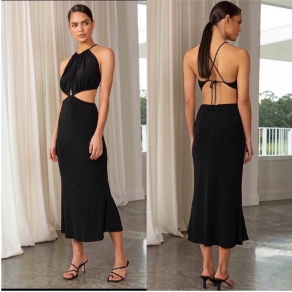 Misha Collection Angel Midi Dress - Picture 1 of 15